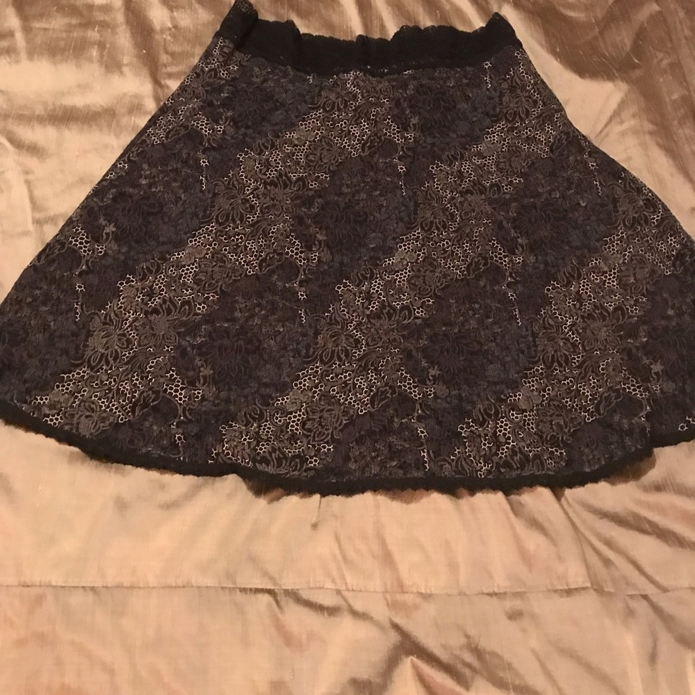 Vintage multicolored lace  skirt.